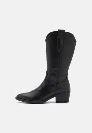 Cowboy- / Bikerboots - black