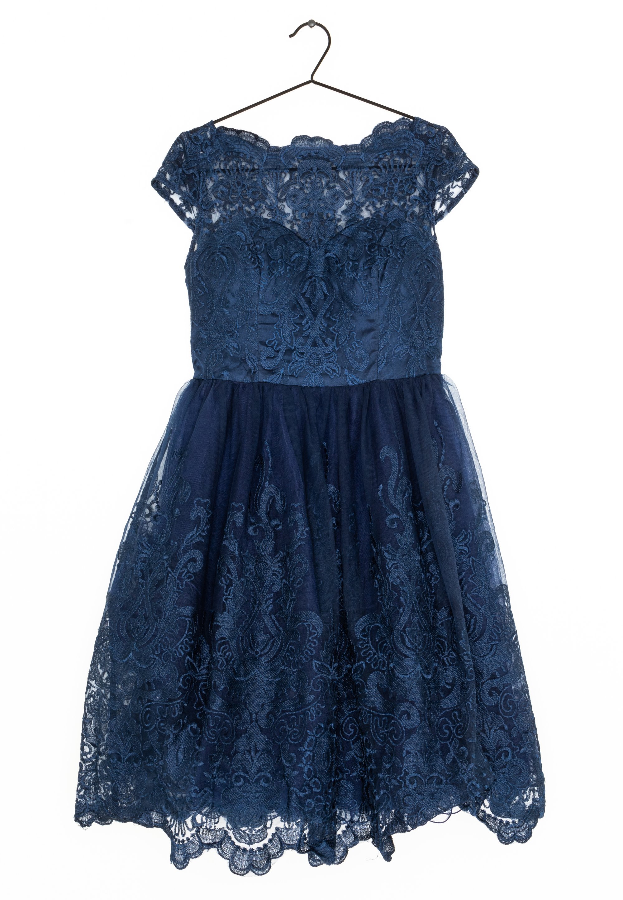 Schwarzes Midikleid Chi Chi London Cocktailjurk Chi Chi London