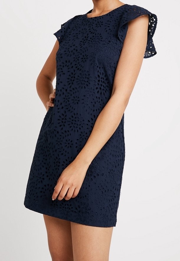 red lace midi dress with sleeves Beautiful in Red Lace Petite Midi Dress – Bee Petite main image 0