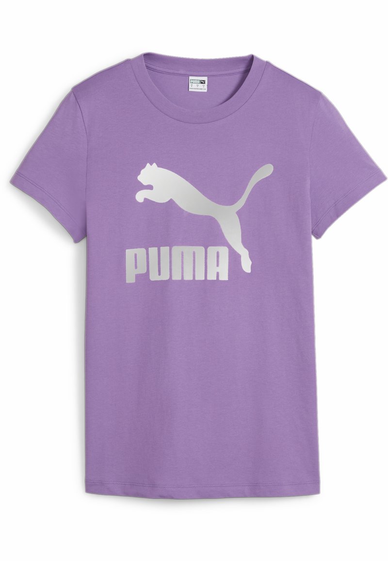 Puma SHINY LOGO - Trükipildiga T-särk - ultraviolet