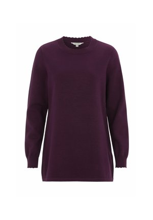 Cellbes of Sweden, FINE-KNITTED, LONG JUMPER - Striktrøje - plum
