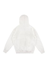 Biała bawełniana bluza z kapturem, z regulowanym kapturem, długimi rękawami oraz ściągaczami przy mankietach i u dołu. Miękka tekstura i luźny krój.