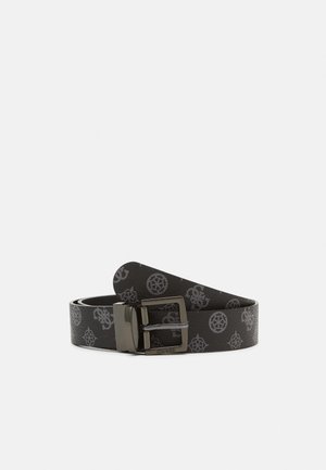 HENSELY LOGO BELT - Pasek - coal/multi