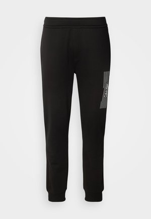 Calvin Klein HORIZONTAL LOGO SWEATPANTS - Pantalones deportivos - black