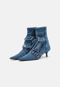 Diesel D-VENUS POCKET  - Κλασικές μπότες αστραγάλου - blue denim
