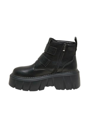 Cowboy/biker ankle boot - black