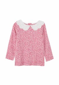 JoJo Maman Bébé FLORAL BRODERIE COLLAR - REGULAR FIT - Pusero - pink