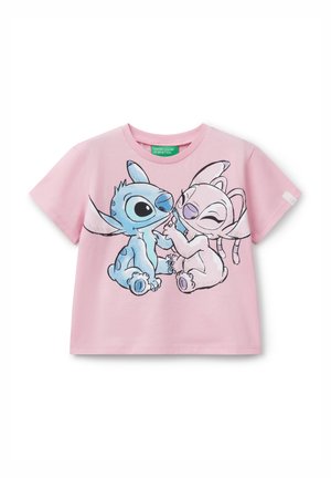 United Colors of Benetton LILO STITCH DISNEY - T-Shirt print - pink