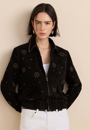 Pepe Jeans Lederjacke - black