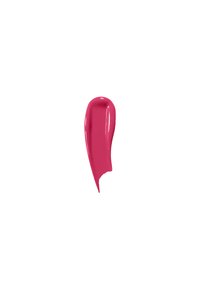 Bright pink nail polish with a glossy finish, shown as a smooth, elongated drop against a white background.