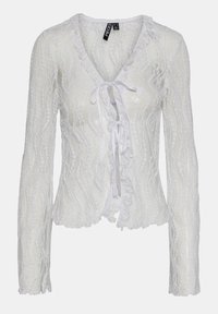 PCALLY TIE - Cardigan - bright white