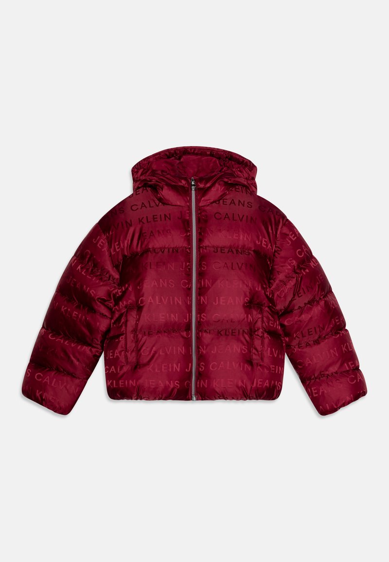 Calvin Klein Jeans LOGO PUFFER - Ziemas jaka - rich cherry