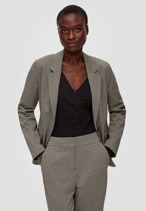 s.Oliver BLACK LABEL, JACQUARD - Blazer - schwarz