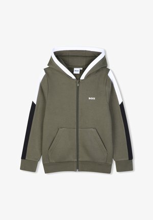 BOSS Kidswear, HOODED CARDIGAN KIDS TEENS - Sweat zippé - olive