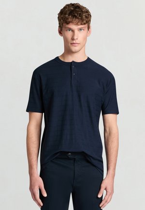 RIGHE - T-Shirt basic - blu notte