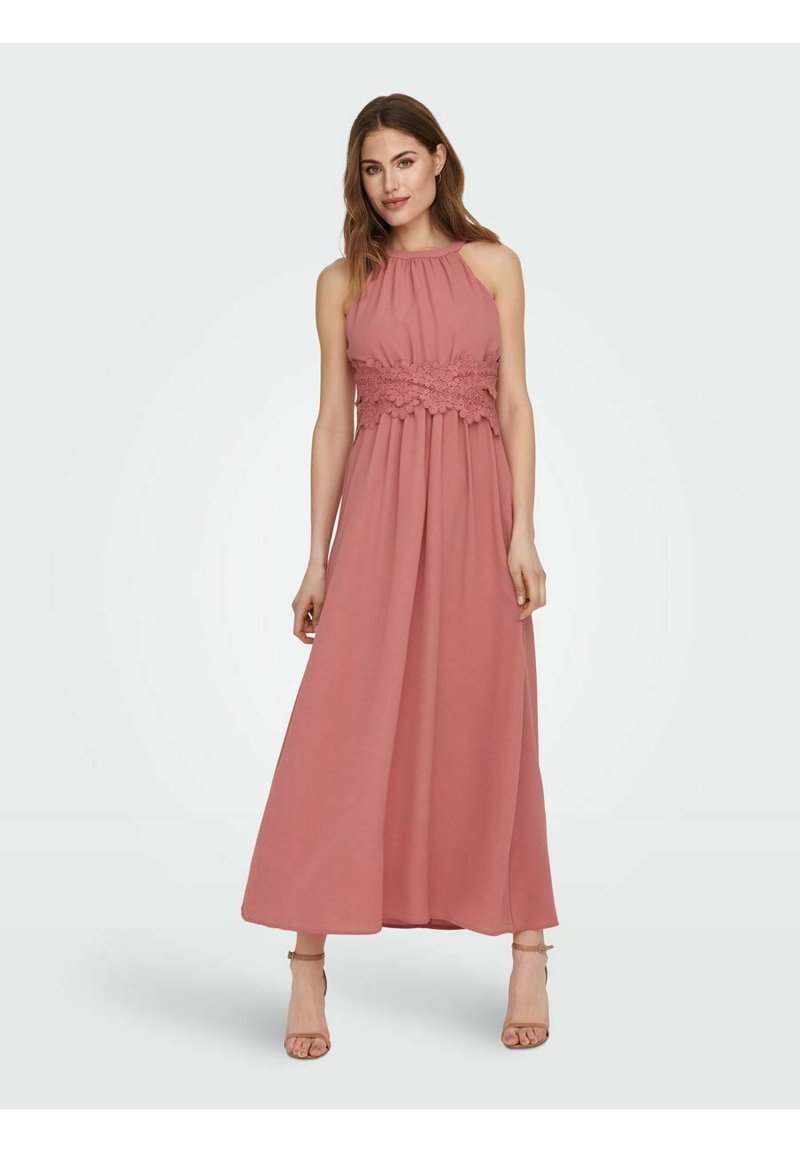 Only Maxi-jurk gemêleerd donkerroze