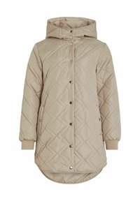 VILA Abrigo de invierno doeskin/beige