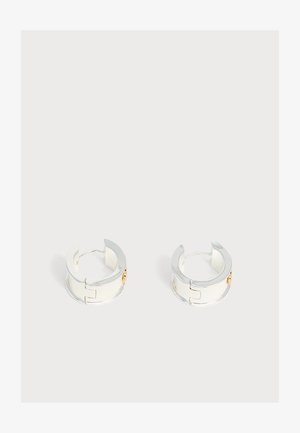Lauren Ralph Lauren, LOGO HOOP - Σκουλαρίκια - silver-coloured/gold-coloured