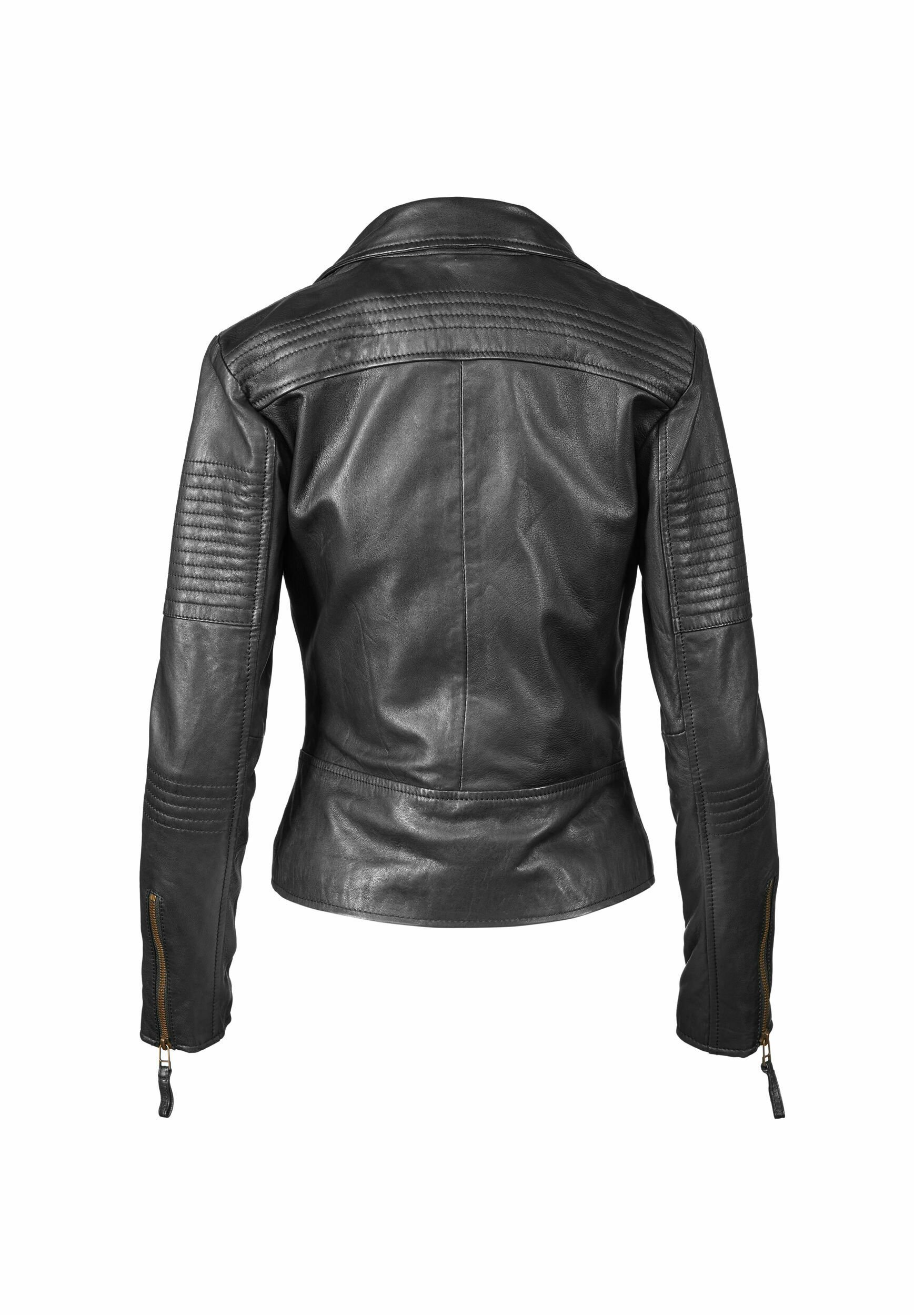 Apple of Eden AOE-114 - Leather jacket - schwarz/black - Zalando