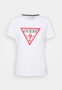 Guess SS CN ORIGINAL - T-shirt med print - pure white