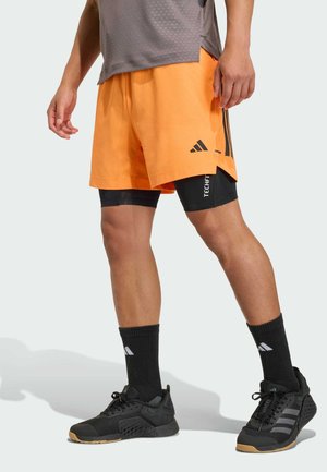 D4T POWER 3 STRIPES - Kurze Sporthose - pure orange