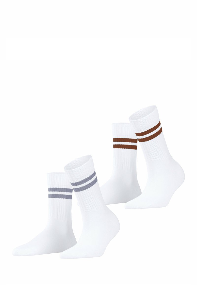 Esprit Tennis Stripe 2-Pack - Chaussettes - raw white
