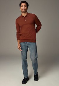 Next REGULAR FIT - Hosszú ujjú felső - orange terracotta
