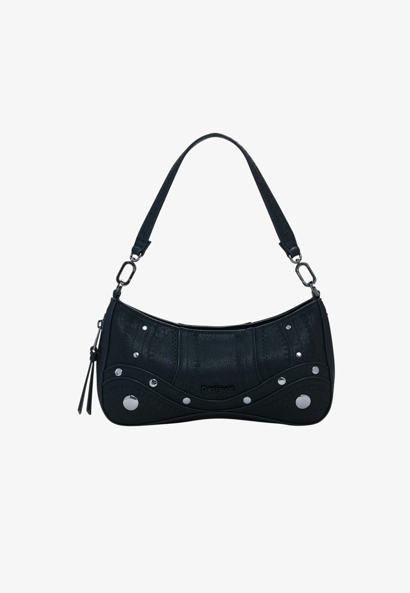 Desigual SMALL EMBROIDERED STUDDED Sac à main black/noir