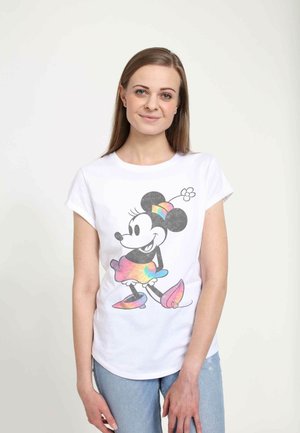 Disney MICKEY CLASSIC TIE DYE MINNIE - T-shirt print - white