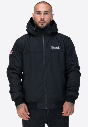 MIT KAPUZE NORMALE PASSFORM DUNSTER - Winterjas - black/white