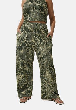 PALM WIDE  - Trousers - green
