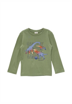 MIT FRONTPRINT - Longsleeve - hellgrün