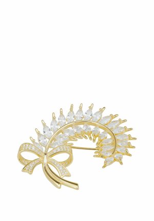 TIED RIBBON LAUREL LEAF  - Brooch - gold-coloured