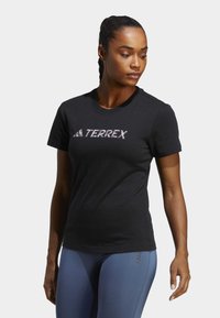 TERREX CLASSIC LOGO TEE - T-shirts med print - black