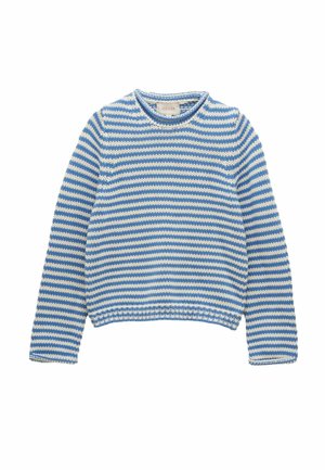 REGULAR FIT - STRIPED CREW NECK  - Maglione - blue white