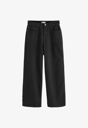Next, REGULAR FIT - HIGH RISE CITY WIDE LEG JEANS - Wide Leg - washed black