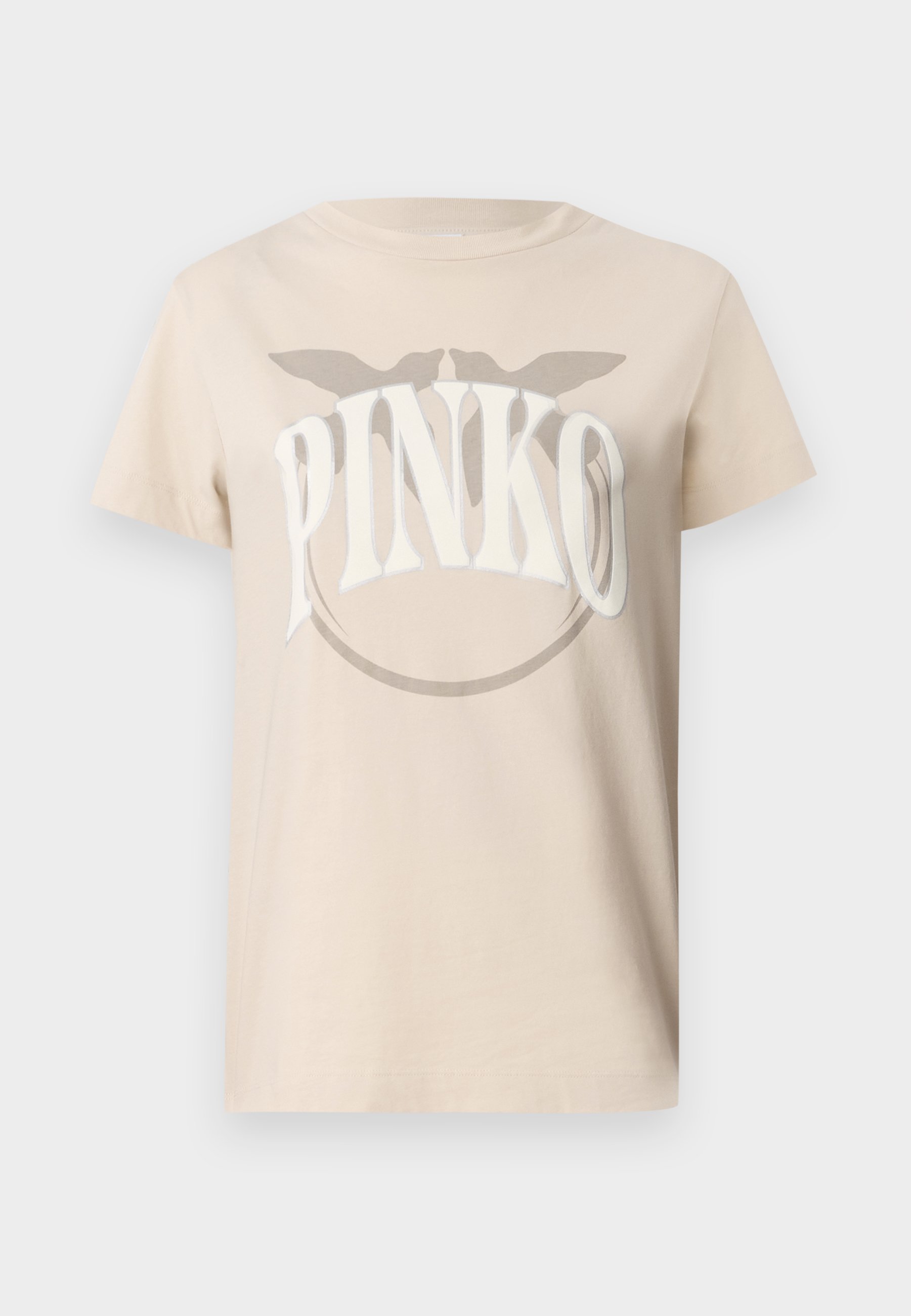 売れ筋商品|||ピンコ Tシャツ レディース トップス START OLD STAMPA LOGO - Print T-shirt - beige Pinko START OLD STAMPA LOGO - T-shirt med print - beige