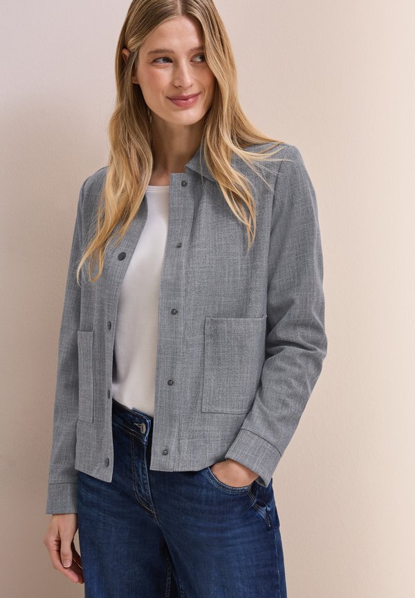 JACQUARD - Leichte Jacke - blau