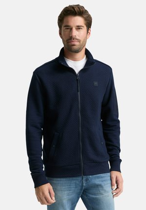 MIT ÄRMELTASCHE - Sweater met rits - sky captain blue