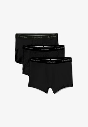 Calvin Klein Underwear, TRUNK 3 PACK ICON COTTON STRETCH - Trunks - black