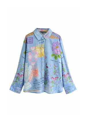 Next, Button-down blouse - blue floral