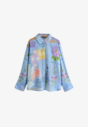 Next, REGULAR FIT - TENCEL LONG SLEEVE LIGHTWEIGHT SHIRT . - Hemdbluse - blue floral