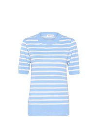 Saint Tropez MILA STRIPED - Triko s potiskem - heather