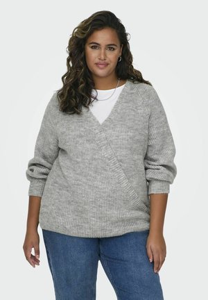 CURVY LANGARM - Kofta - medium grey melange