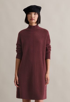 LONGSLEEVE - Strickkleid - dark maroon