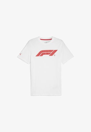 LOGO - Nyomott mintás póló - puma white