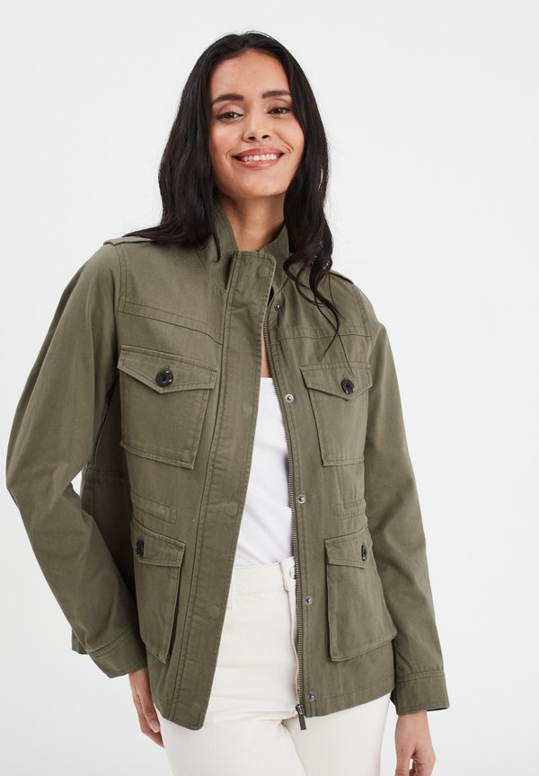 AMERICAN INSPIRATION FASHION COOL EASY MIT KNÖPFBAREN PATTENTASCHEN - Leichte Jacke - vert kaki