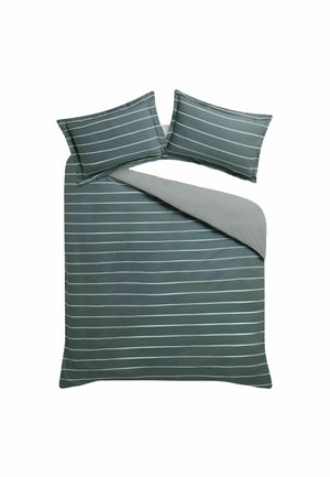 Next, STRIPE DUVET COVER AND PILLOWCASE SET UNISEX - Bettwäsche - blue
