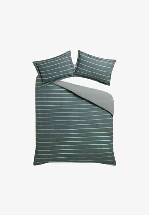 Next, STRIPE DUVET COVER AND PILLOWCASE SET UNISEX - Bettwäsche - blue