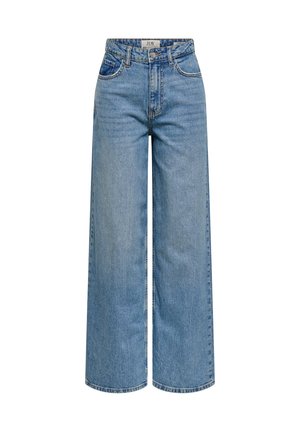 JDY, WIDE-FIT JEANS JDYCARINA HIGH WAIST WIDE LEG FIT JEANS - Wide Leg - light blue denim